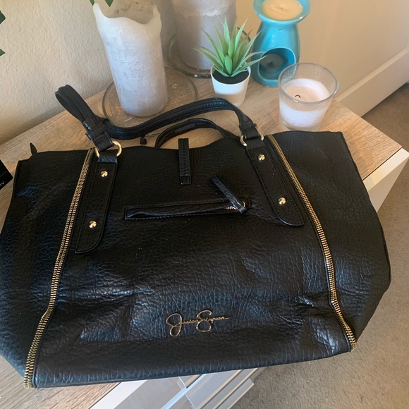 Jessica Simpson Oversized Black Purse - Picture 2 of 5